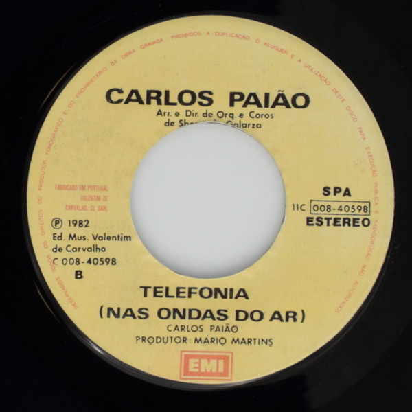 Carlos Paião - Marcha Do Pião-Das-Nicas | EMI (11C 008-40598) - 4