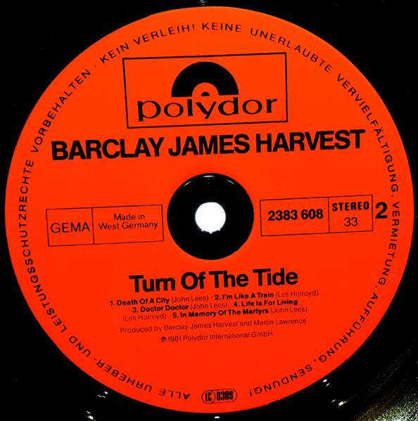 Barclay James Harvest - Turn Of The Tide | Polydor (2383 608) - 4 Barclay James Harvest - Turn Of The Tide | Polydor (2383 608) - 4