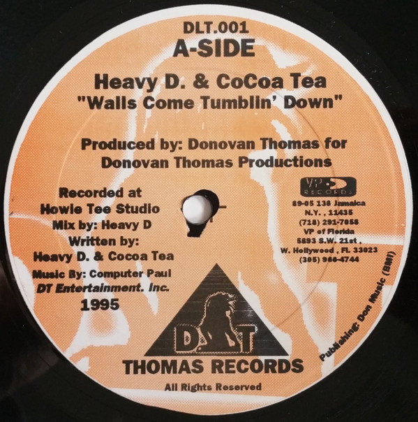 Heavy D & Cocoa Tea - Walls Come Tumblin' Down | Thomas Records (DLT.001) - main Heavy D & Cocoa Tea - Walls Come Tumblin' Down | Thomas Records (DLT.001) - main