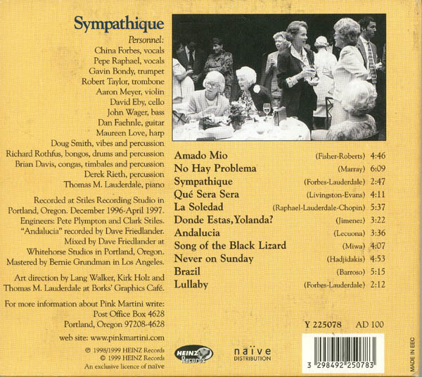 Pink Martini - Sympathique | Heinz Records (Y 225078) - 2