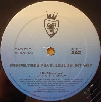Subculture - My Way | Vendetta Records (VENMX 275) - 2