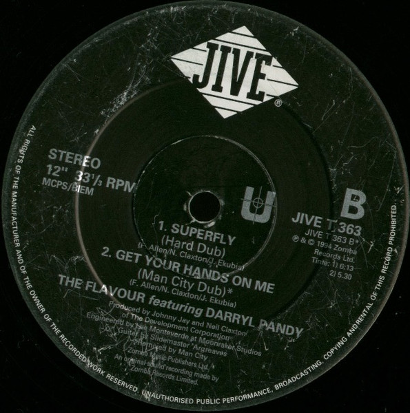The Flavour - Get Your Hands On Me | Jive (JIVE T 363) - 3