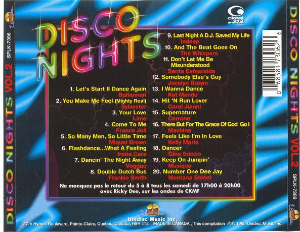 Various - Disco Nights Volume 2 | Unidisc (SPLK-7306) - 2 Various - Disco Nights Volume 2 | Unidisc (SPLK-7306) - 2