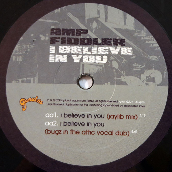 Amp Fiddler - I Believe In You | Genuine (GEN 022 T) - 3