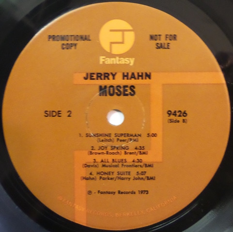Jerry Hahn - Moses | Fantasy (9426) - 4 Jerry Hahn - Moses | Fantasy (9426) - 4
