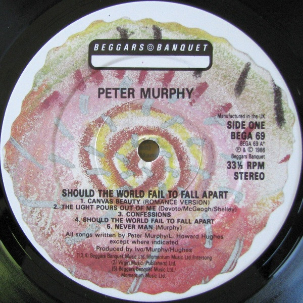 Peter Murphy - Should The World Fail To Fall Apart | Beggars Banquet (BEGA 69) - 4