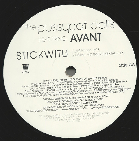 The Pussycat Dolls - Stickwitu (Urban Mix) | A&M Records (AMRR-11628-1) - 2