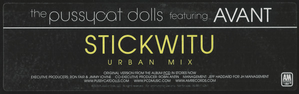 The Pussycat Dolls - Stickwitu (Urban Mix) | A&M Records (AMRR-11628-1) - 3