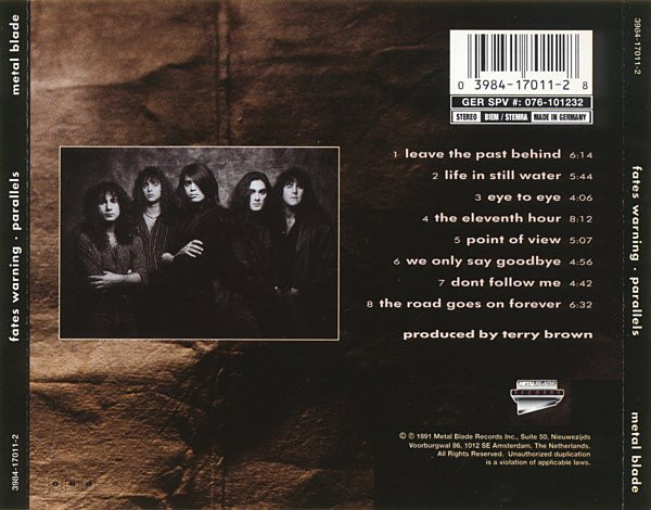 Fates Warning - Parallels | Metal Blade Records (3984-17011-2) - 2