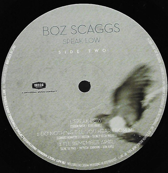 Boz Scaggs - Speak Low | Decca (B0012025-01) - 3 Boz Scaggs - Speak Low | Decca (B0012025-01) - 3