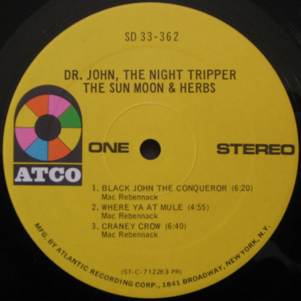 Dr. John - The Sun Moon & Herbs | ATCO Records (SD 33-362) - 4