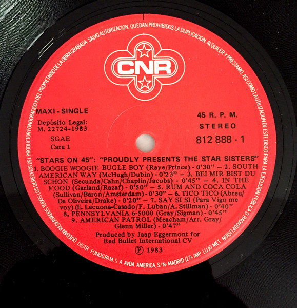 The Star Sisters - Stars On 45 | CNR (812 888-1) - 3