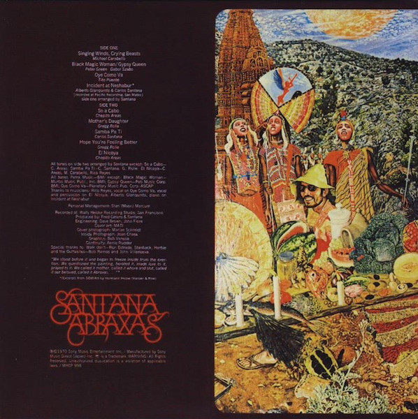 Santana - Abraxas | Sony Records Int'l (MHCP 998) - 3