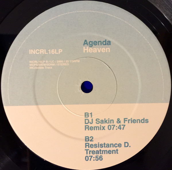 Agenda - Heaven (Mixes By Lange & DJ Sakin) | INCredible (INCRL 16LP) - 4 Agenda - Heaven (Mixes By Lange & DJ Sakin) | INCredible (INCRL 16LP) - 4