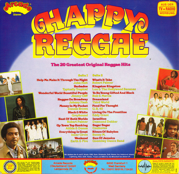 Various - Happy Reggae | Arcade (ADE G 107) - 2