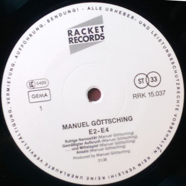 Manuel Göttsching - E2-E4 | Racket Records (RRK 15 037) - 3