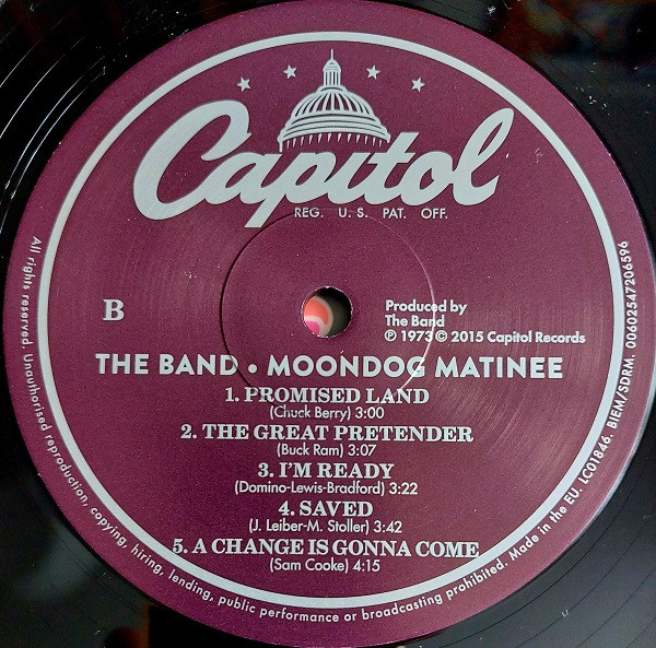 The Band - Moondog Matinee | Capitol Records (00602547206596) - 2 The Band - Moondog Matinee | Capitol Records (00602547206596) - 2