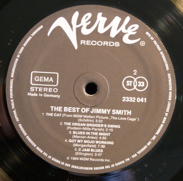 Jimmy Smith - The Best Of Jimmy Smith | Verve Records (2332 041) - 3