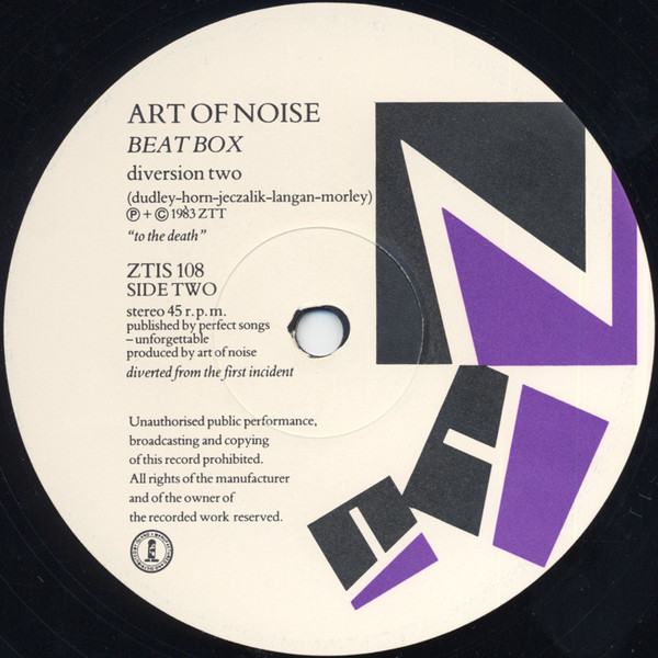 The Art Of Noise - Beat Box | ZTT (ZTIS 108) - 2