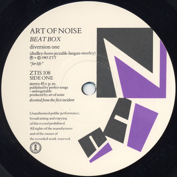 The Art Of Noise - Beat Box | ZTT (ZTIS 108)