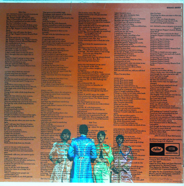 The Beatles - Sgt. Pepper's Lonely Hearts Club Band | Apple Records (SMAS-2653) - 4 The Beatles - Sgt. Pepper's Lonely Hearts Club Band | Apple Records (SMAS-2653) - 4