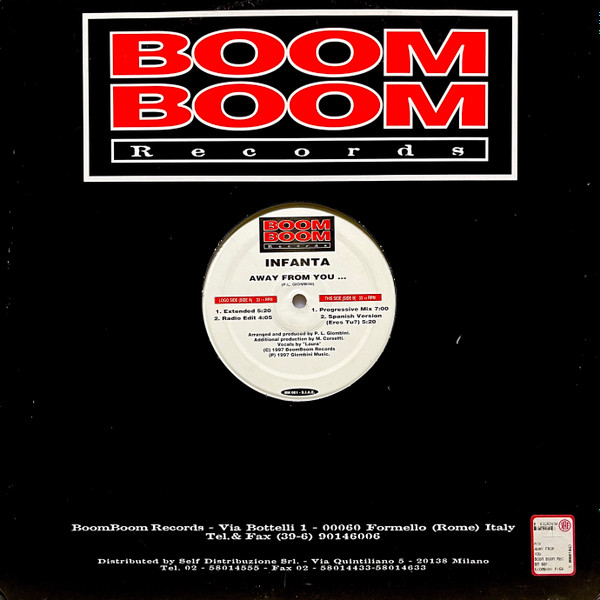 Infanta - Away From You ... | BoomBoom Records (BM 001) - main Infanta - Away From You ... | BoomBoom Records (BM 001) - main