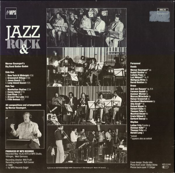 Werner Baumgart's Big Band Baden-Baden - Jazz Rock & Sweet | MPS Records (0068.252) - 2