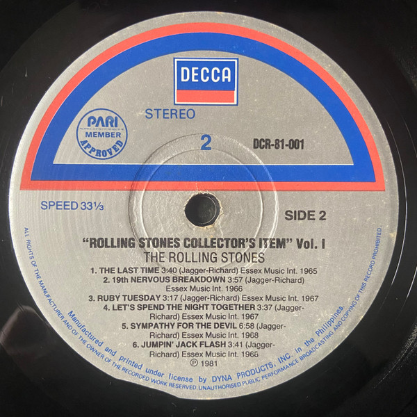 The Rolling Stones - Collector's Item Vol.1 | Decca (DCR-81-001) - 4 The Rolling Stones - Collector's Item Vol.1 | Decca (DCR-81-001) - 4