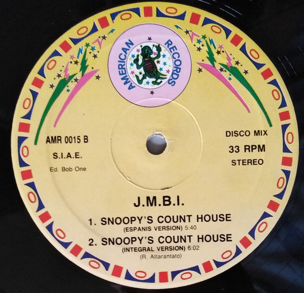 J.M.B.I. - Snoopy's Count House | American Records (AMR 0015) - main J.M.B.I. - Snoopy's Count House | American Records (AMR 0015) - main