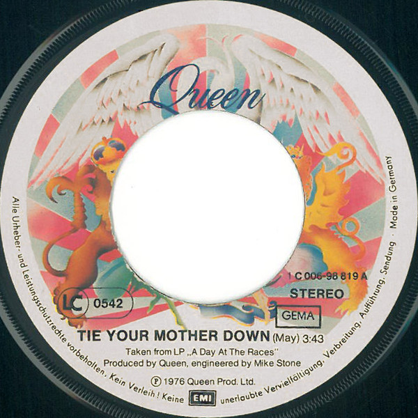 Queen - Tie Your Mother Down | EMI (1C 006-98 819) - 3