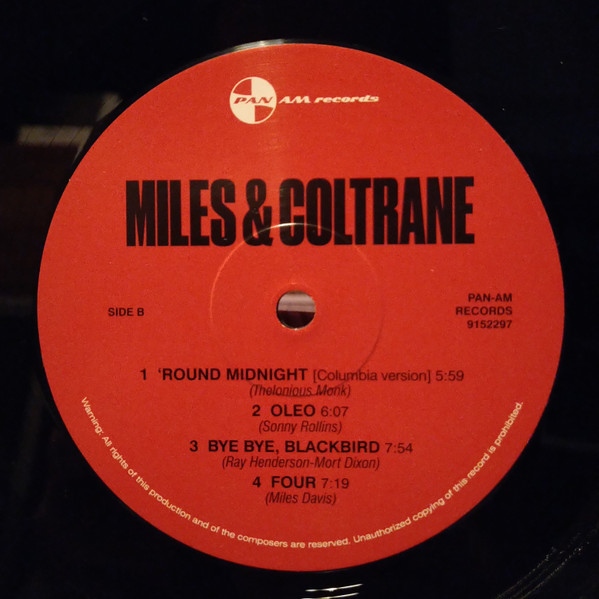 Miles Davis , John Coltrane - Miles & Coltrane | Pan Am Records (9152297) - 4 Miles Davis , John Coltrane - Miles & Coltrane | Pan Am Records (9152297) - 4