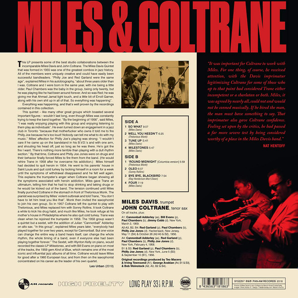 Miles Davis , John Coltrane - Miles & Coltrane | Pan Am Records (9152297) - 2 Miles Davis , John Coltrane - Miles & Coltrane | Pan Am Records (9152297) - 2