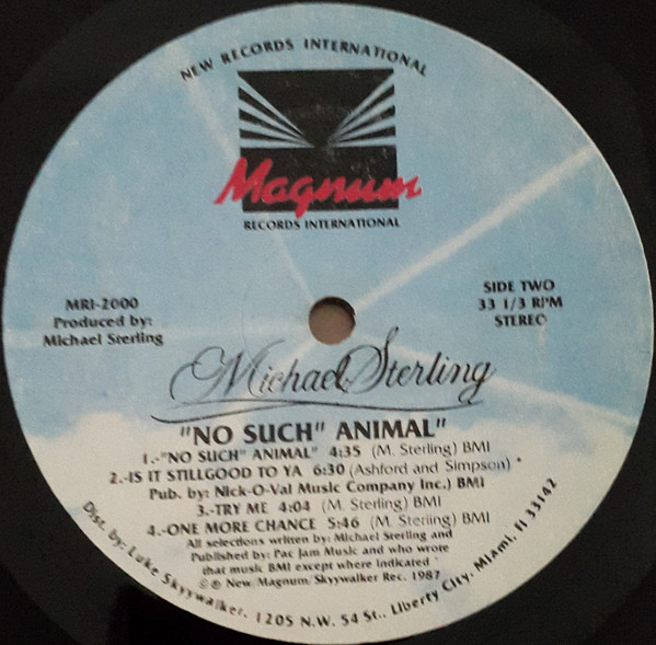 Michael Sterling - No Such Animal | Magnum Records International (MRI-2000) - 4