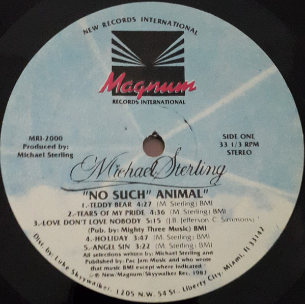 Michael Sterling - No Such Animal | Magnum Records International (MRI-2000) - 3
