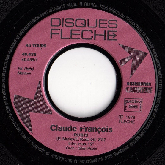 Claude François - Rubis | Disques Flèche (49.438) - 3