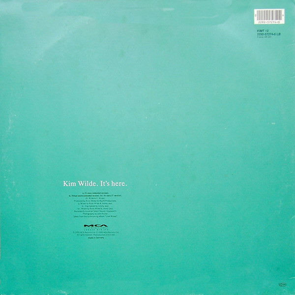 Kim Wilde - It's Here | MCA Records (KIMT 12) - 2 Kim Wilde - It's Here | MCA Records (KIMT 12) - 2