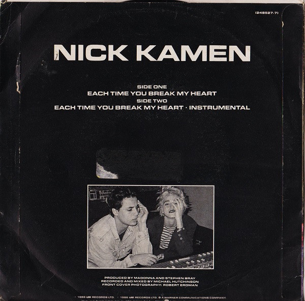 Nick Kamen - Each Time You Break My Heart | WEA (24 8527-7) - 2 Nick Kamen - Each Time You Break My Heart | WEA (24 8527-7) - 2