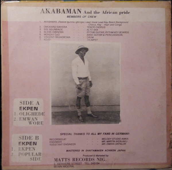 Akabaman And The African Pride - Ekpen | Matts Records (MLPS 035) - 2