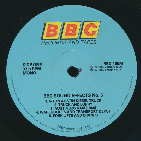 No Artist - Sound Effects No. 5 | BBC Records And Tapes (RED 105M)