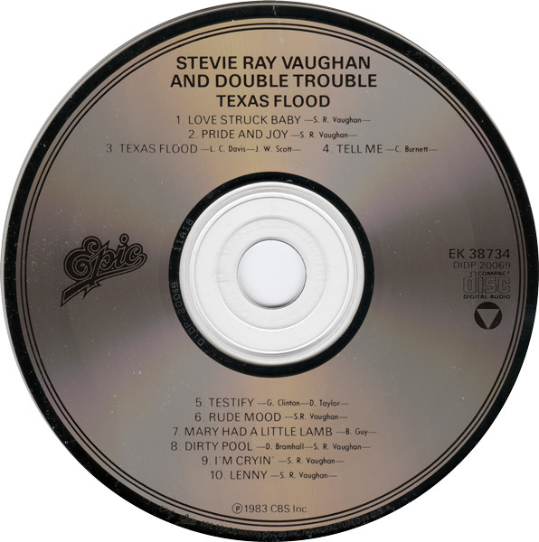 Stevie Ray Vaughan & Double Trouble - Texas Flood [CD - Canada - EX/NM] Blues Rock | Epic (EK 38734) - 4
