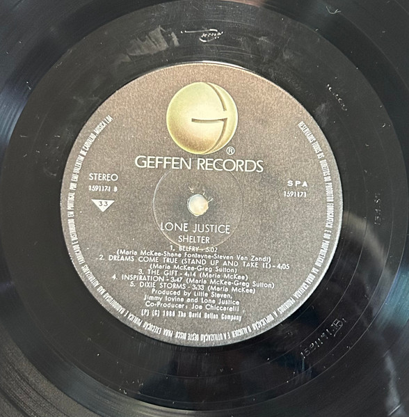 Lone Justice - Shelter | Geffen Records (1591171) - 4