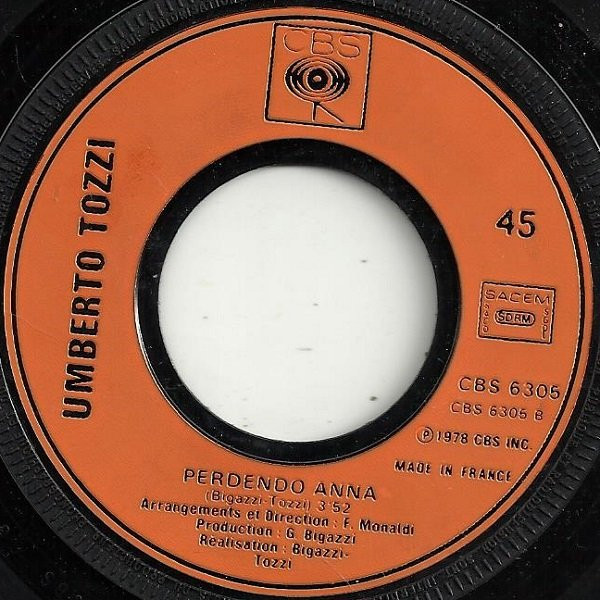 Umberto Tozzi - Tu | CBS (CBS 6305) - 4