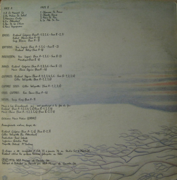 Séguin - En Attendant | Warner Bros. Records (WSC 9015) - 2 Séguin - En Attendant | Warner Bros. Records (WSC 9015) - 2