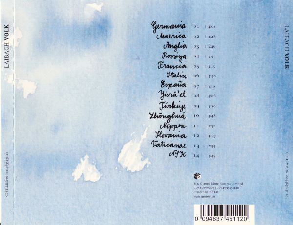 Laibach - Volk | Mute (CDSTUMM276) - 2