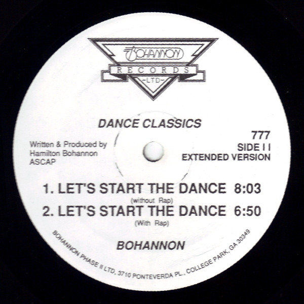Hamilton Bohannon - Let's Start The Dance | Bohannon Records Ltd. (777) - 2 Hamilton Bohannon - Let's Start The Dance | Bohannon Records Ltd. (777) - 2