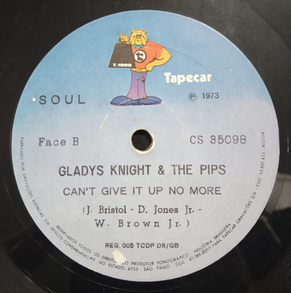Gladys Knight And The Pips - Neither One Of Us/ Can't Give It Up No More | Tapecar (CS 35098) - 2
