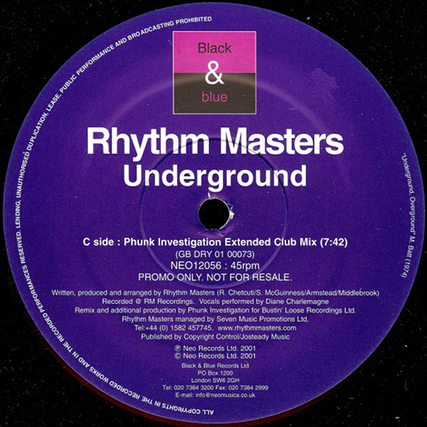 Rhythm Masters - Underground | Neo (NEO12056) - main Rhythm Masters - Underground | Neo (NEO12056) - main