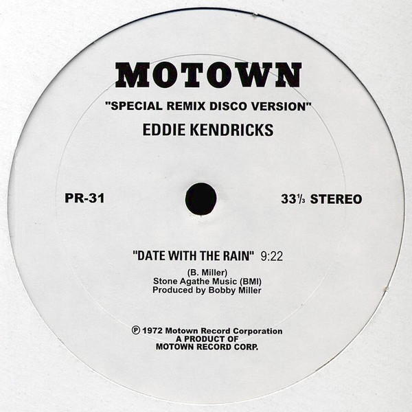 Eddie Kendricks / Diana Ross - Date With The Rain (Unreleased Remix Disco Version) / Love Hangover (Special Remix Disco Version) | Motown (PR-31) - 2