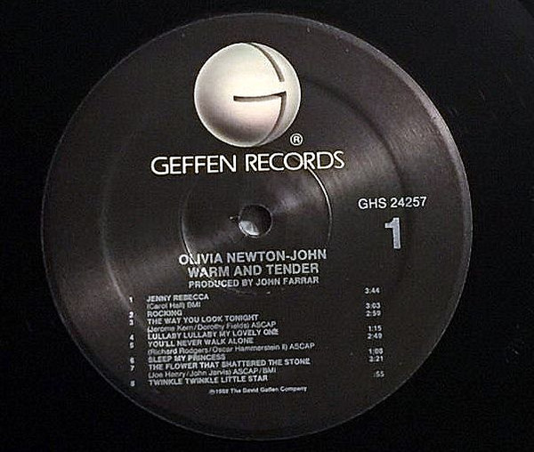 Olivia Newton-John - Warm And Tender | Geffen Records (GHS 24257) - 3