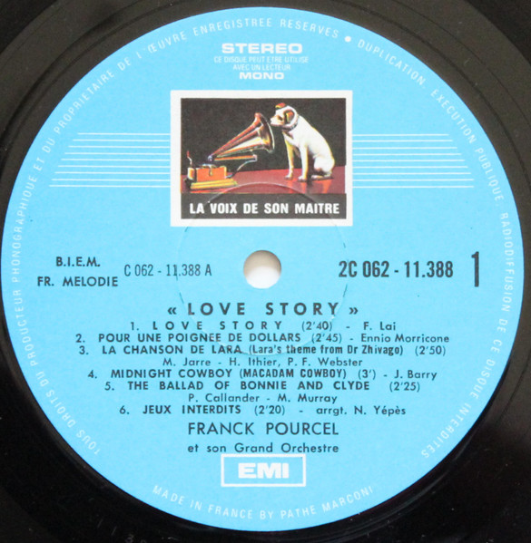 Franck Pourcel - Love Story | La Voix De Son Maître (2C 062-11388) - 3 Franck Pourcel - Love Story | La Voix De Son Maître (2C 062-11388) - 3